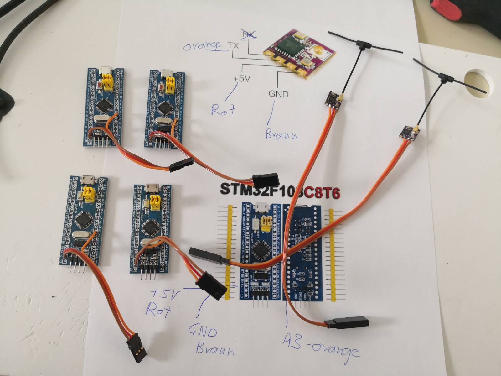 Wiring for the exact components used in this tutorial.